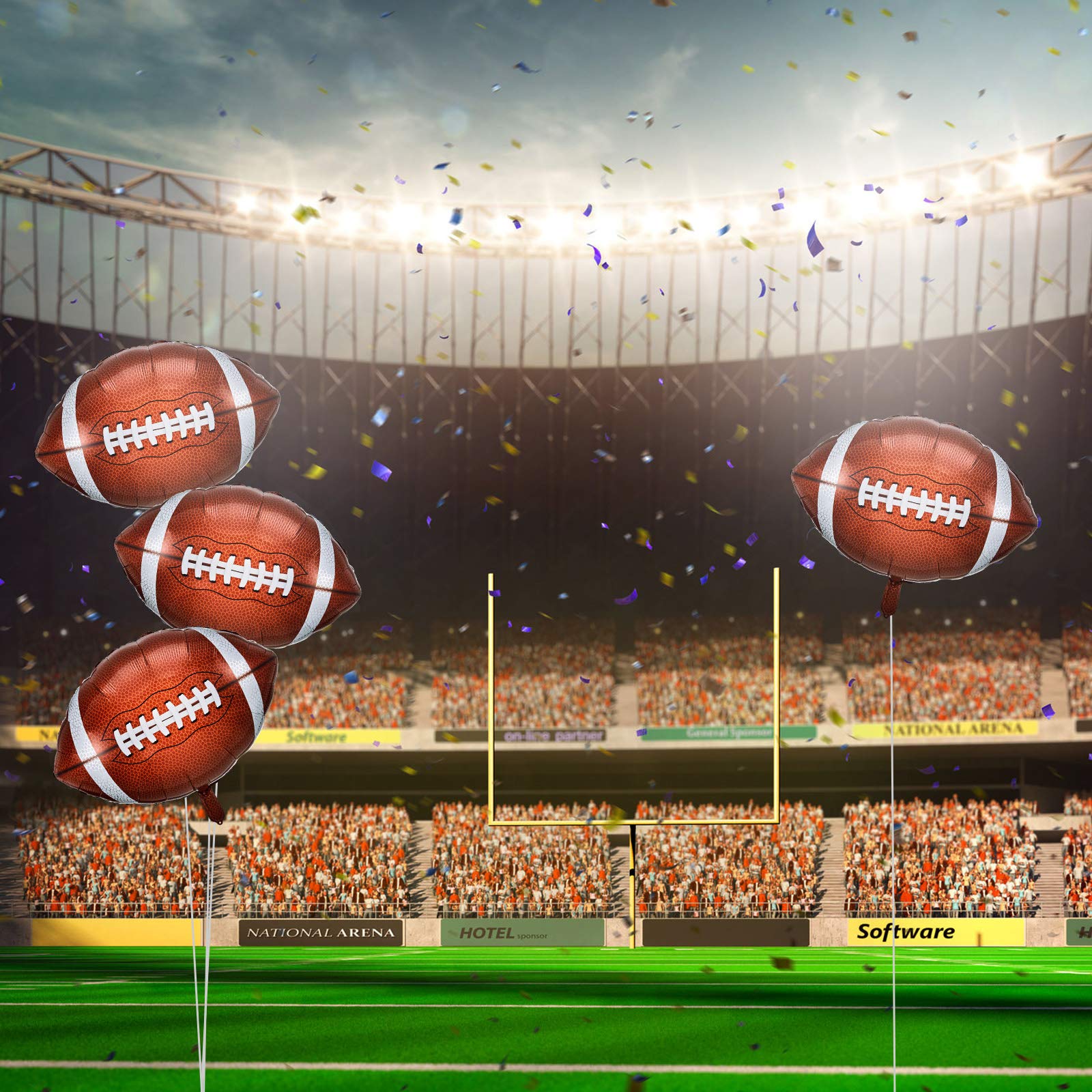 Foto 6 pulgar | Football Balloons Skylety Football Rugby, Lámina De Aluminio De 26 Pulgadas - Venta Internacional.