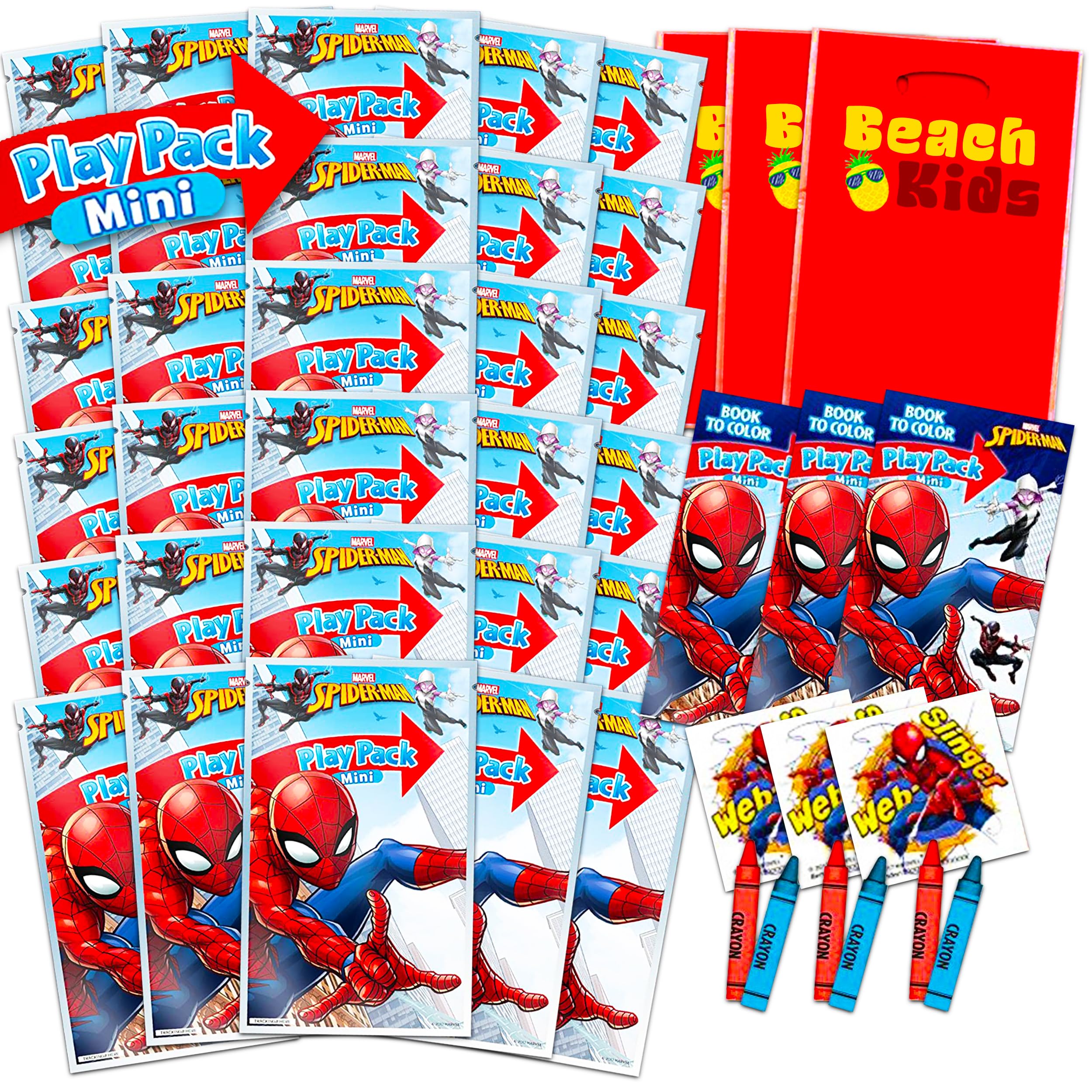 Foto 2 pulgar | Paquete De Regalos Para Fiestas Marvel Shop Spiderman Con Libros Para Colorear - Venta Internacional.