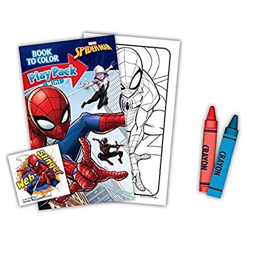 Foto 3 pulgar | Paquete De Regalos Para Fiestas Marvel Shop Spiderman Con Libros Para Colorear - Venta Internacional.