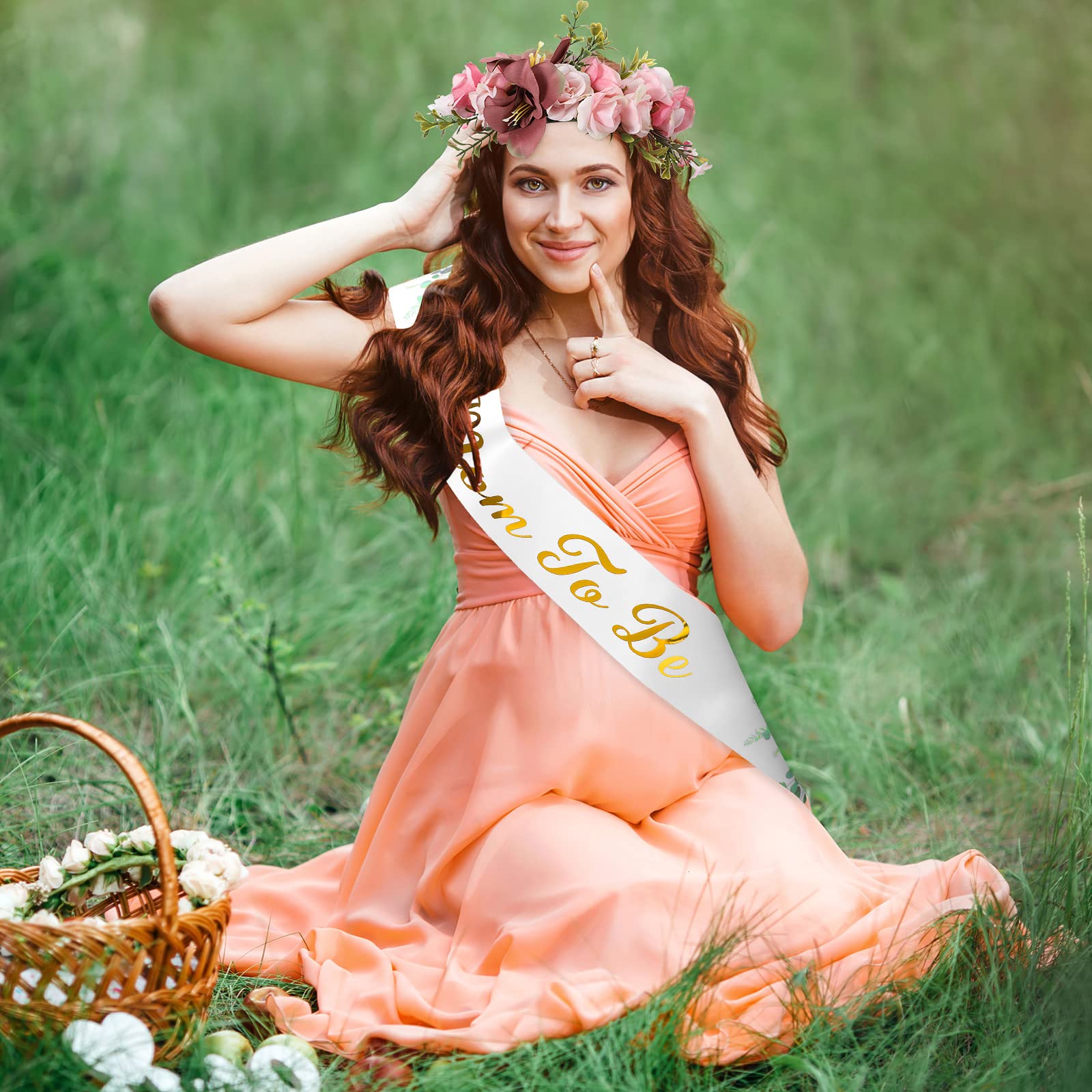 Foto 6 | Kit de Guirnalda para Baby Shower Corona de Flores para Mamá - Venta Internacional