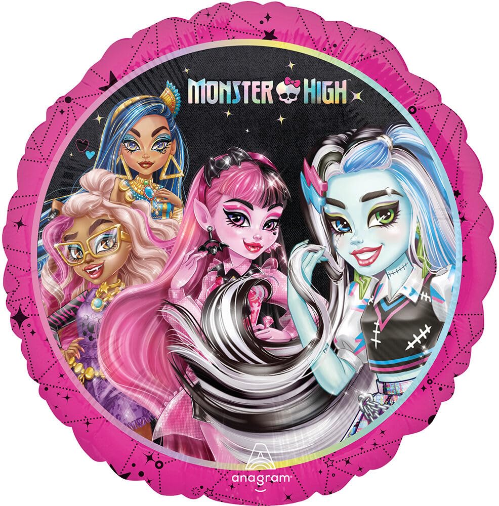 Foto 4 pulgar | Artículos De Fiesta Anagram Monster High Birthday Girl, 7 Unidades - Venta Internacional.