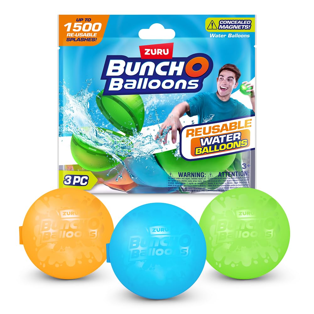 Paquete De 3 Globos De Agua Reutilizables Bunch O Balloons Zuru - Venta Internacional.
