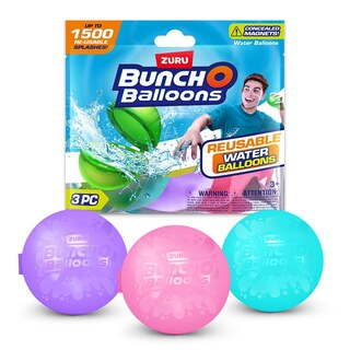 Foto 2 | Paquete De 3 Globos De Agua Reutilizables Bunch O Balloons Zuru - Venta Internacional.