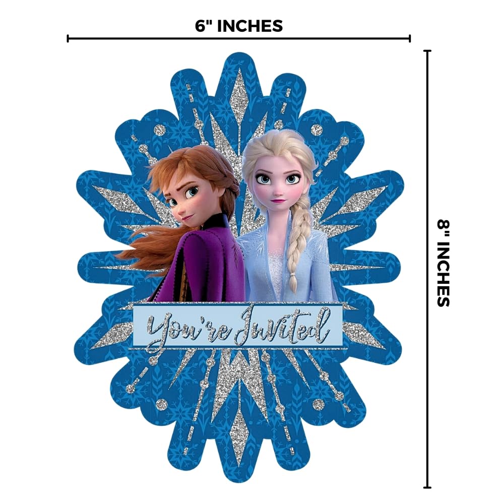 Foto 3 pulgar | Invitaciones Disney Frozen 2 Jumbo Deluxe, Paquete De 8 - Venta Internacional.