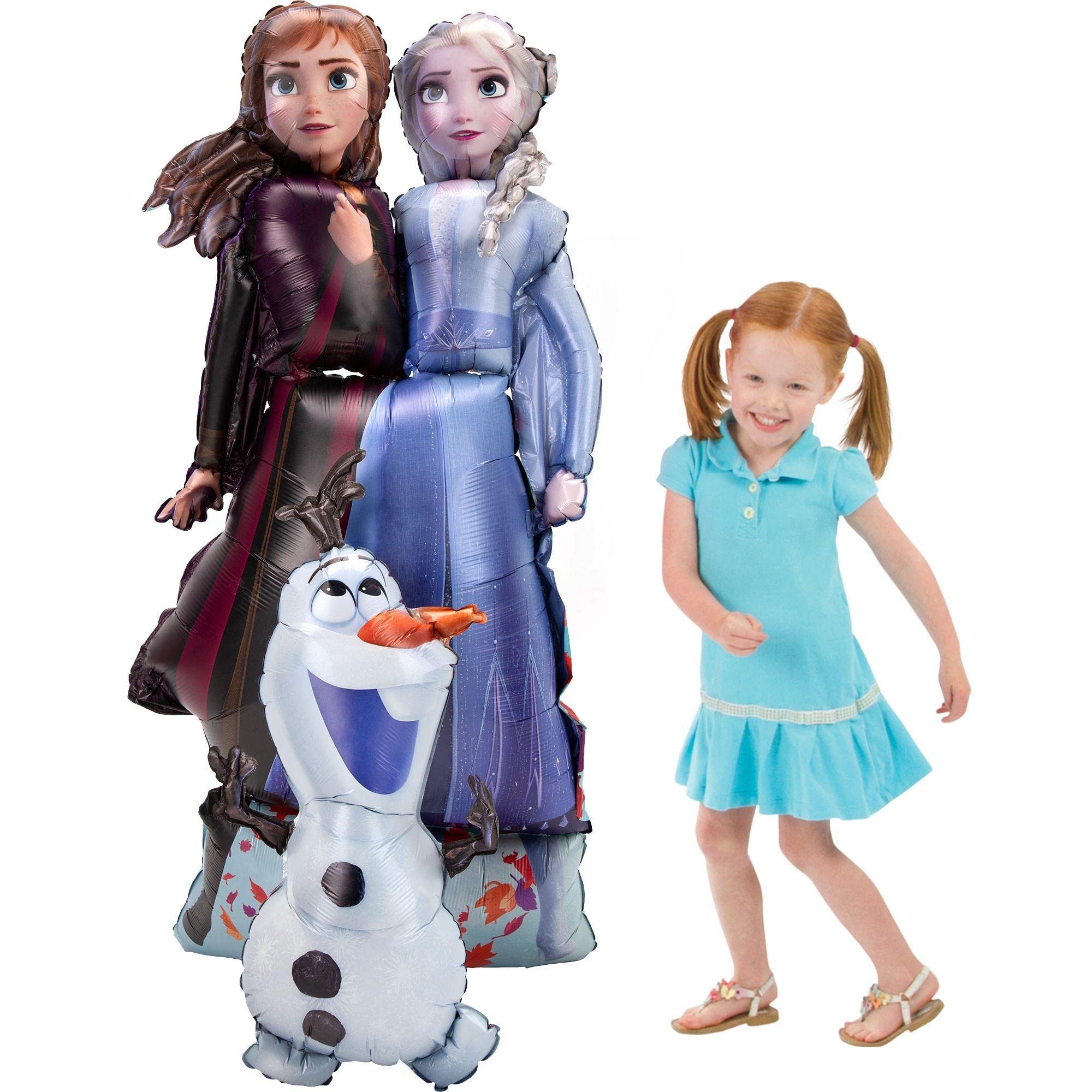 Globo De Aluminio Amscan Anagram Frozen 2 Elsa & Anna Airwalkers, 58 Cm - Venta Internacional.
