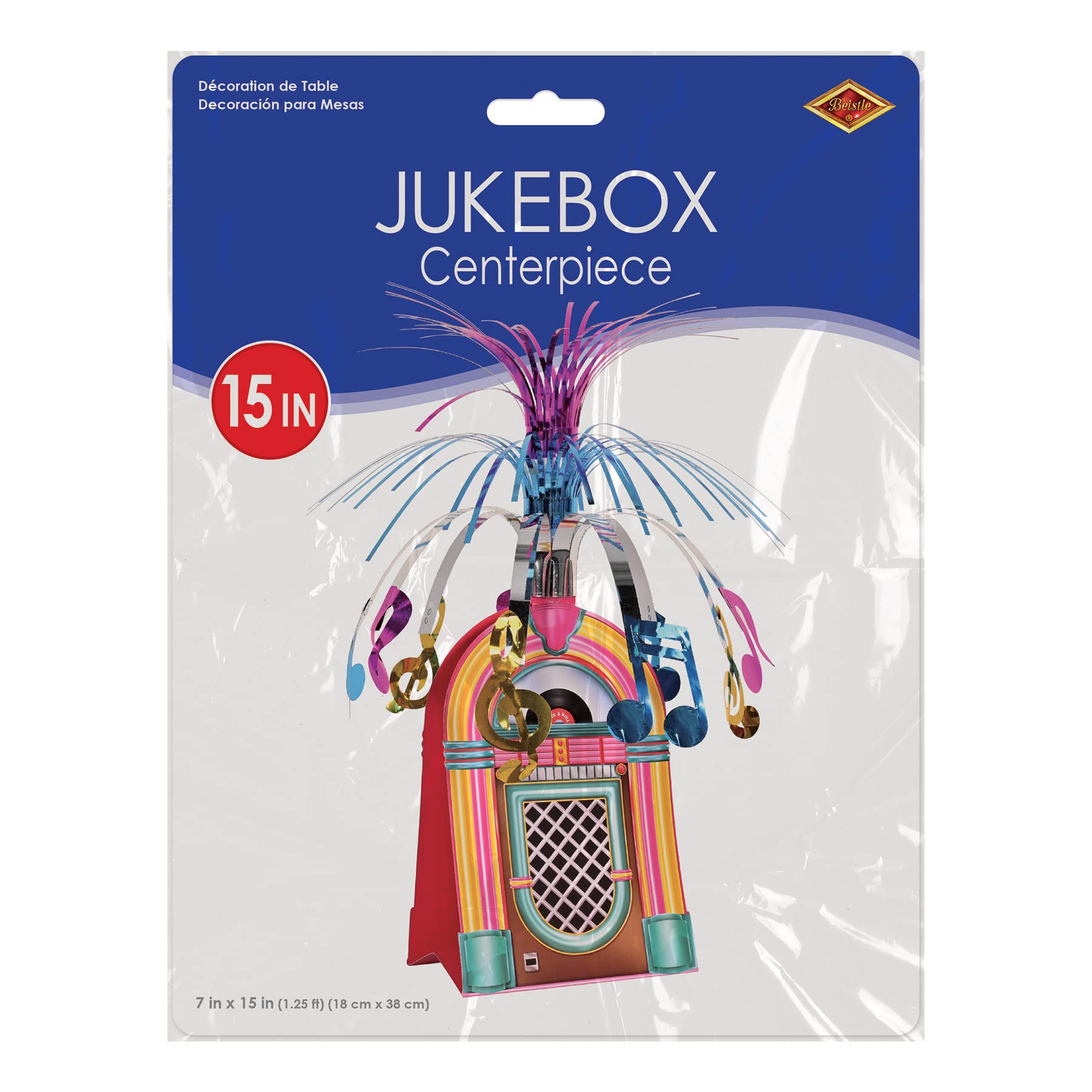 Foto 4 pulgar | Beistle Para Centro De Mesa Jukebox, Accesorio Para Fiestas (1 Unidad) - Venta Internacional.