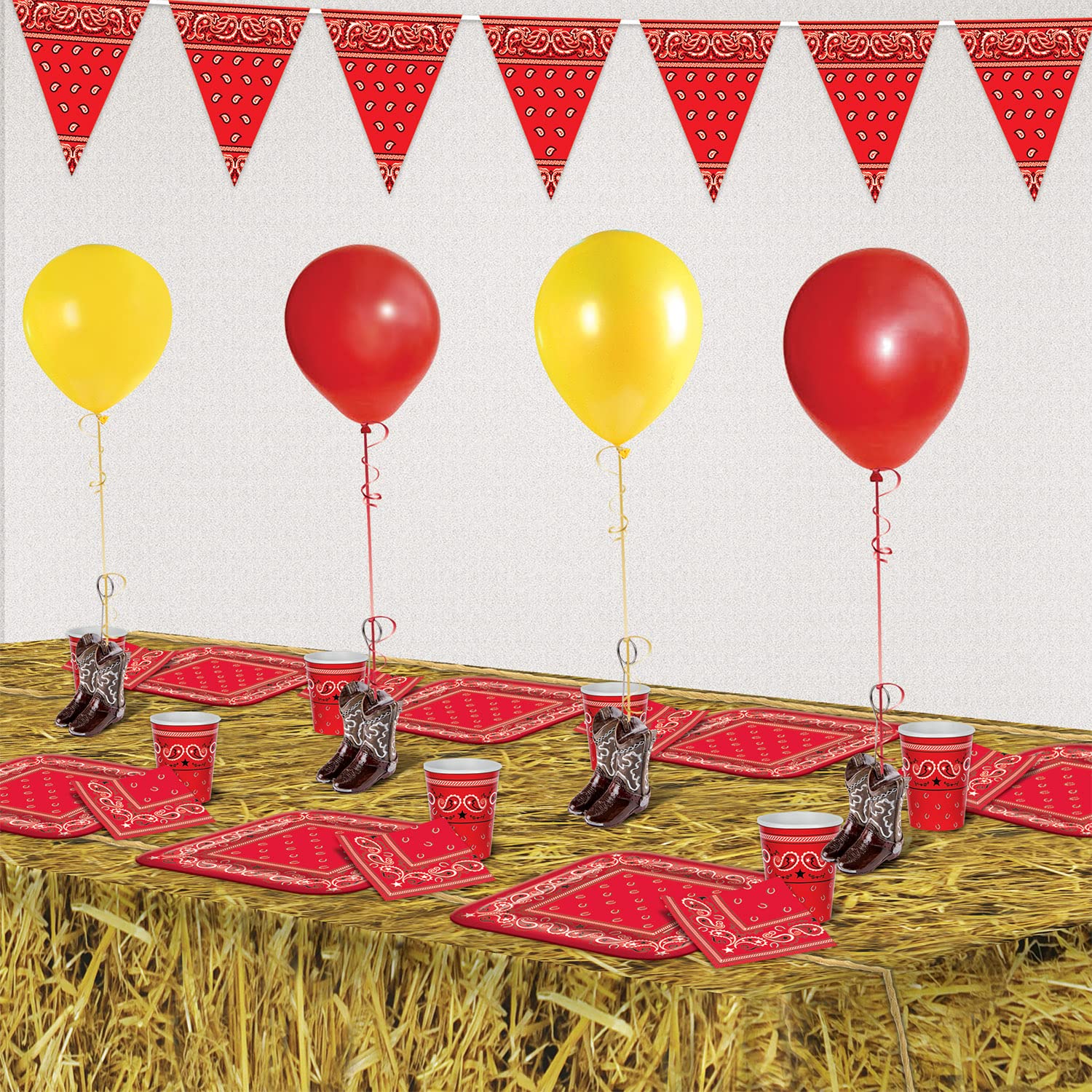 Foto 6 pulgar | Accesorio Para Fiestas Beistle, Botas Vaqueras, Soporte Para Fotos O Globos - Venta Internacional.