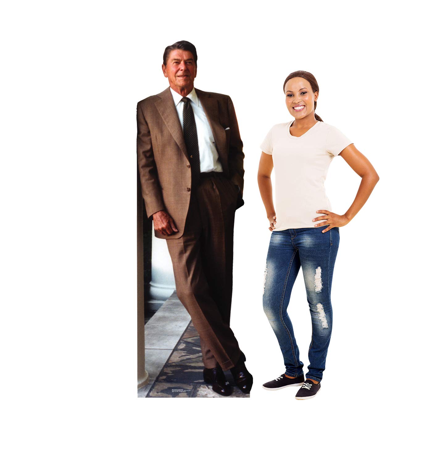 Foto 3 | Cartulina Recortada Sobre El Presidente Ronald Reagan, 187 Cm - Venta Internacional.