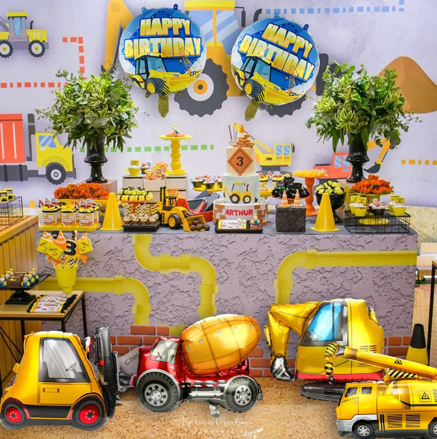 Foto 2 | Kit Xtellar Globos Decoracion Para Fiesta Vehículo De Construcción