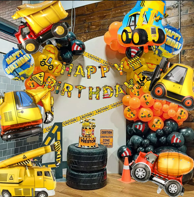 Foto 2 | Kit Xtellar Globos Decoracion Para Fiesta Vehículo De Construcción