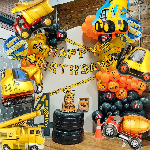 Foto 2 | Kit Xtellar Globos Decoracion Para Fiesta Vehículo De Construcción