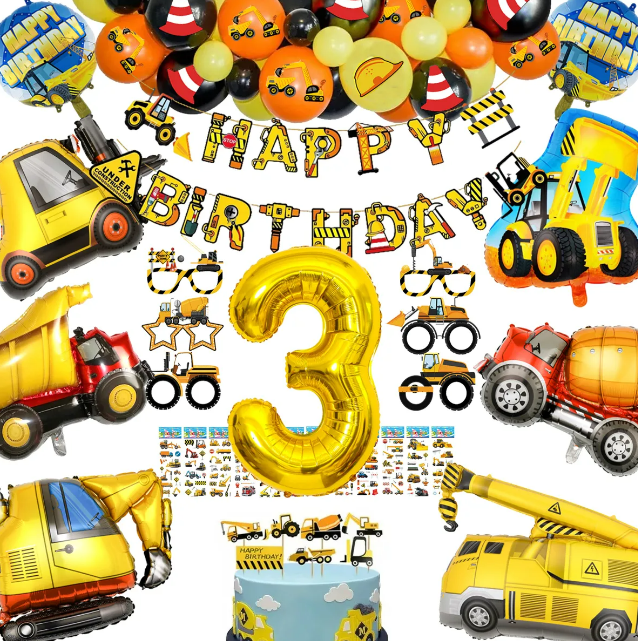 Foto 1 | Kit Xtellar Globos Decoracion Para Fiesta Vehículo De Construcción