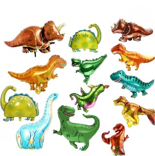 Foto 1 | Kit Xtellar 25 Globos Metal Dinosaurio Cumpleaños Fiesta Infantil
