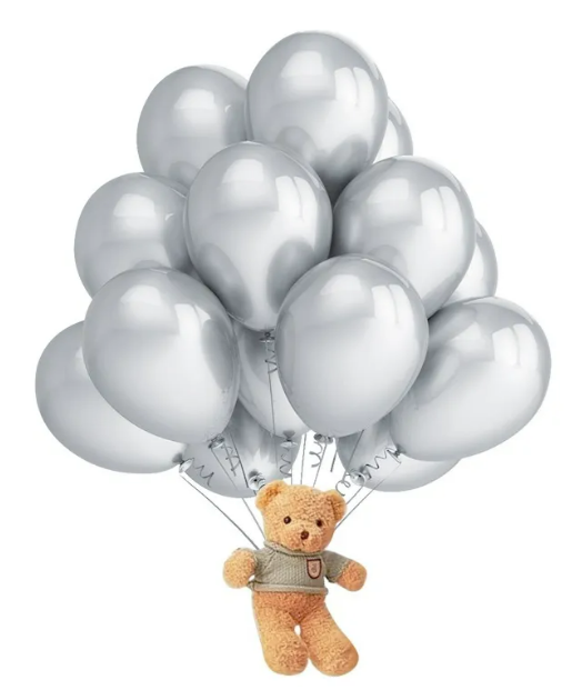 Foto 2 pulgar | Fiesta Xtellar Decoración Boda Metálico Látex Globo Decoración 50pcs