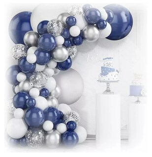 Foto 2 | Kit Xtellar De Guirnalda De Globos Azul Blanco Decora Arco Cumpleaño