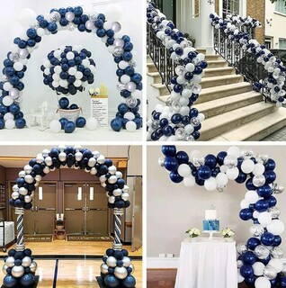 Foto 3 | Kit Xtellar De Guirnalda De Globos Azul Blanco Decora Arco Cumpleaño