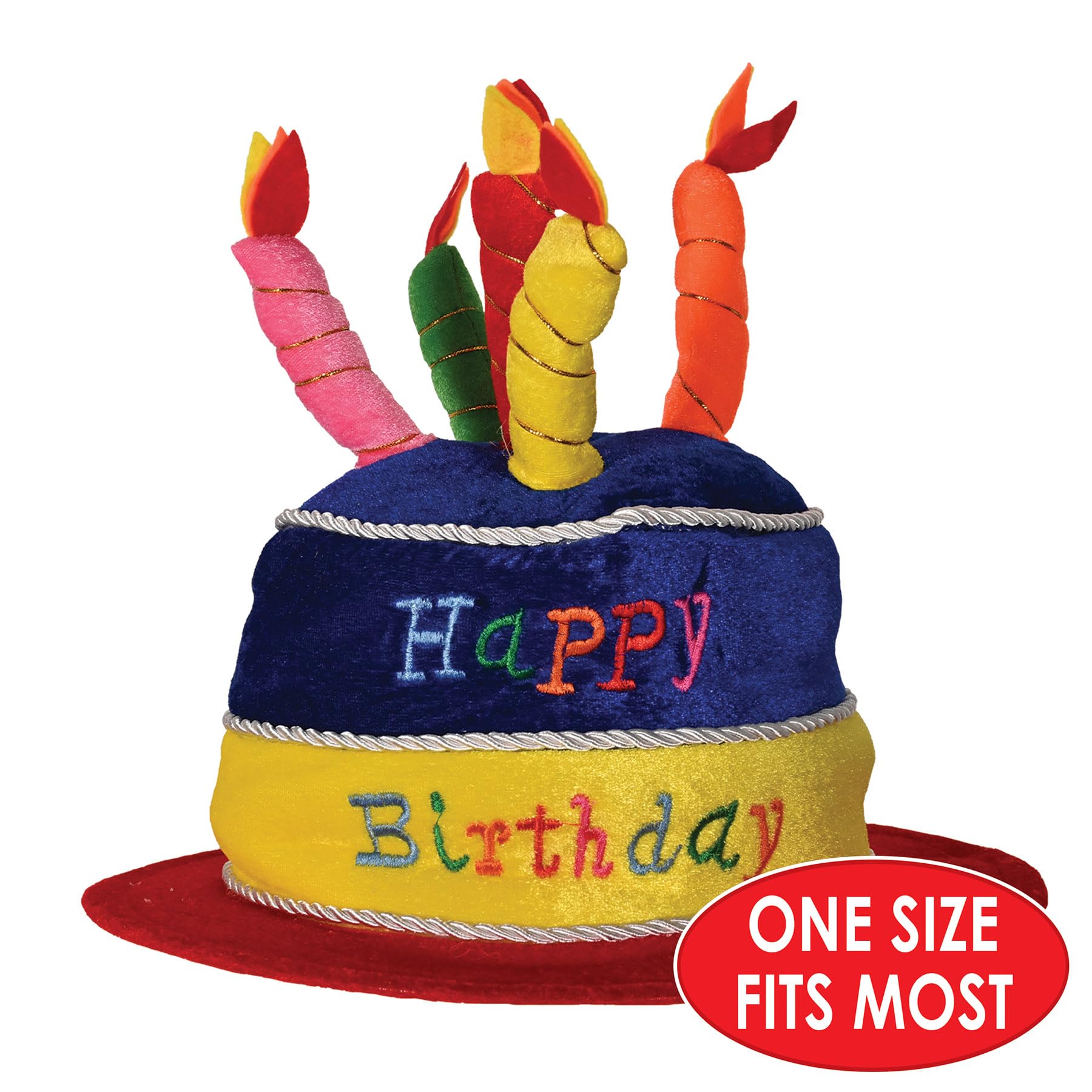 Foto 4 pulgar | Gorro De Felpa Para Tarta De Cumpleaños Beistle, Fiesta De Feliz Cumpleaños - Venta Internacional.