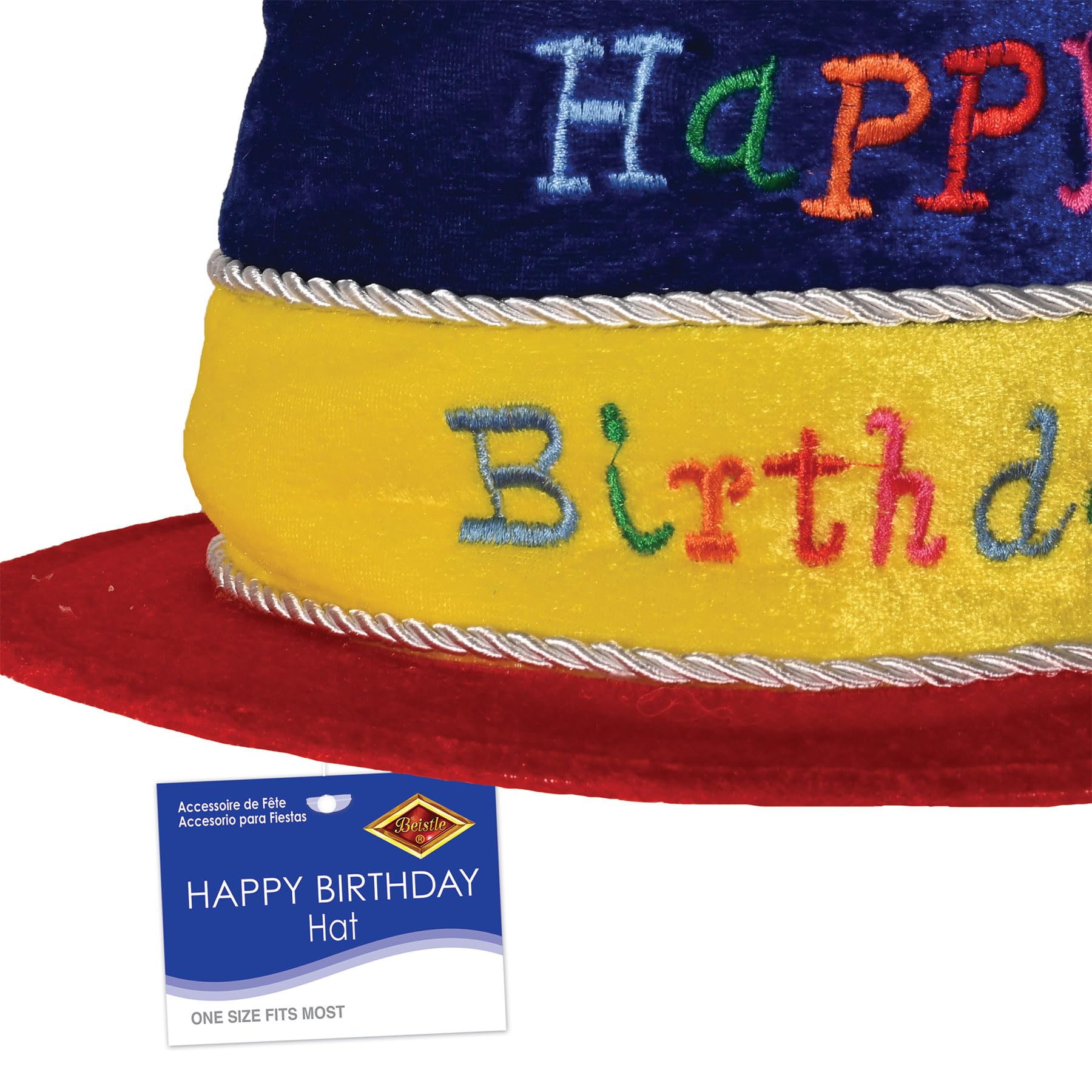 Foto 5 pulgar | Gorro De Felpa Para Tarta De Cumpleaños Beistle, Fiesta De Feliz Cumpleaños - Venta Internacional.