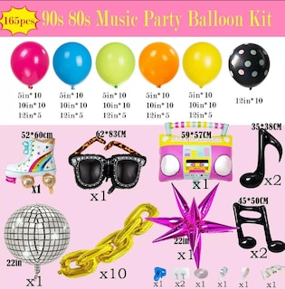 Foto 4 | Decoración 80s Xtellar 90s Disco Fiesta Globos