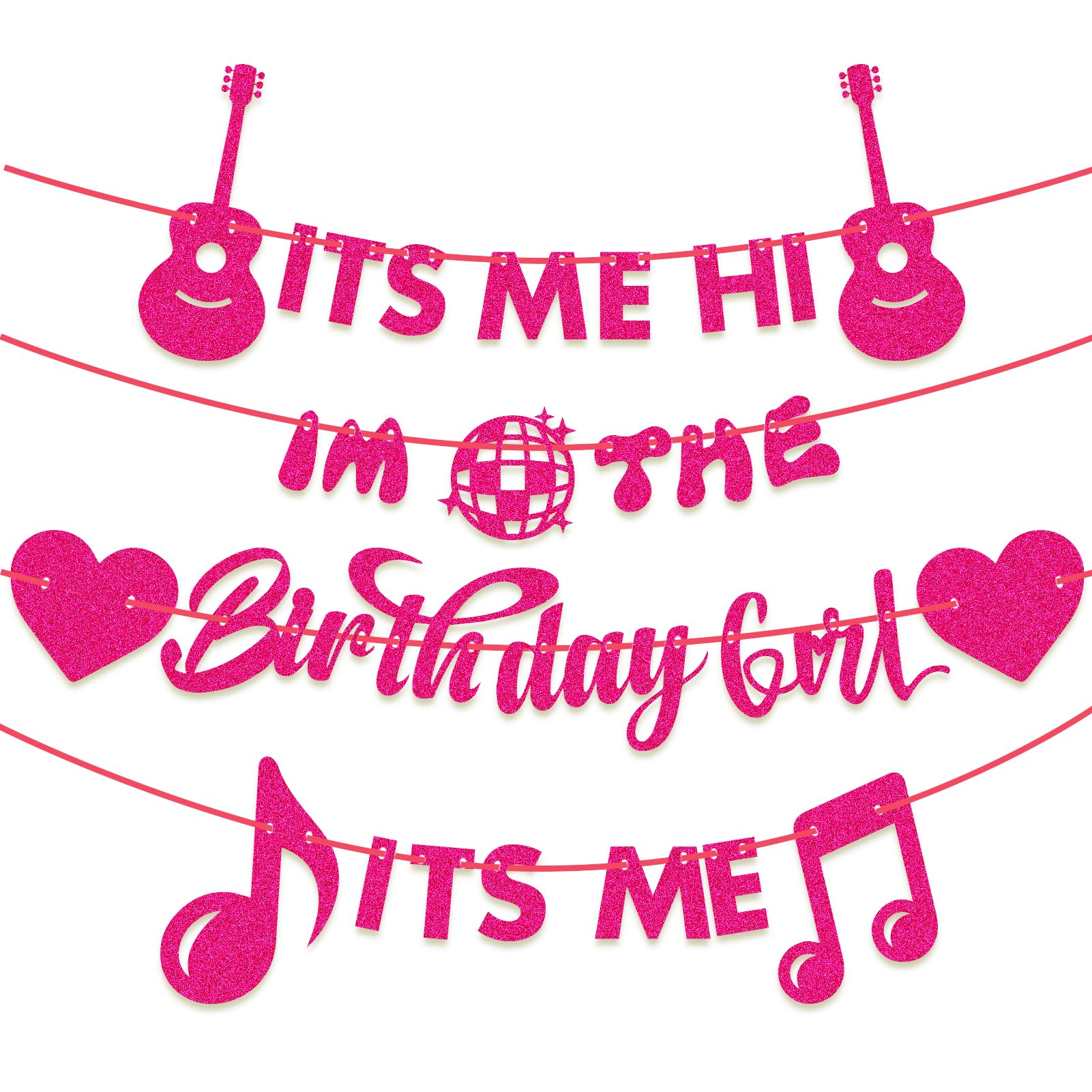 Decoraciones Para Fiestas De Cumpleaños Palksky Its Me Hi Birthday Girl - Venta Internacional.