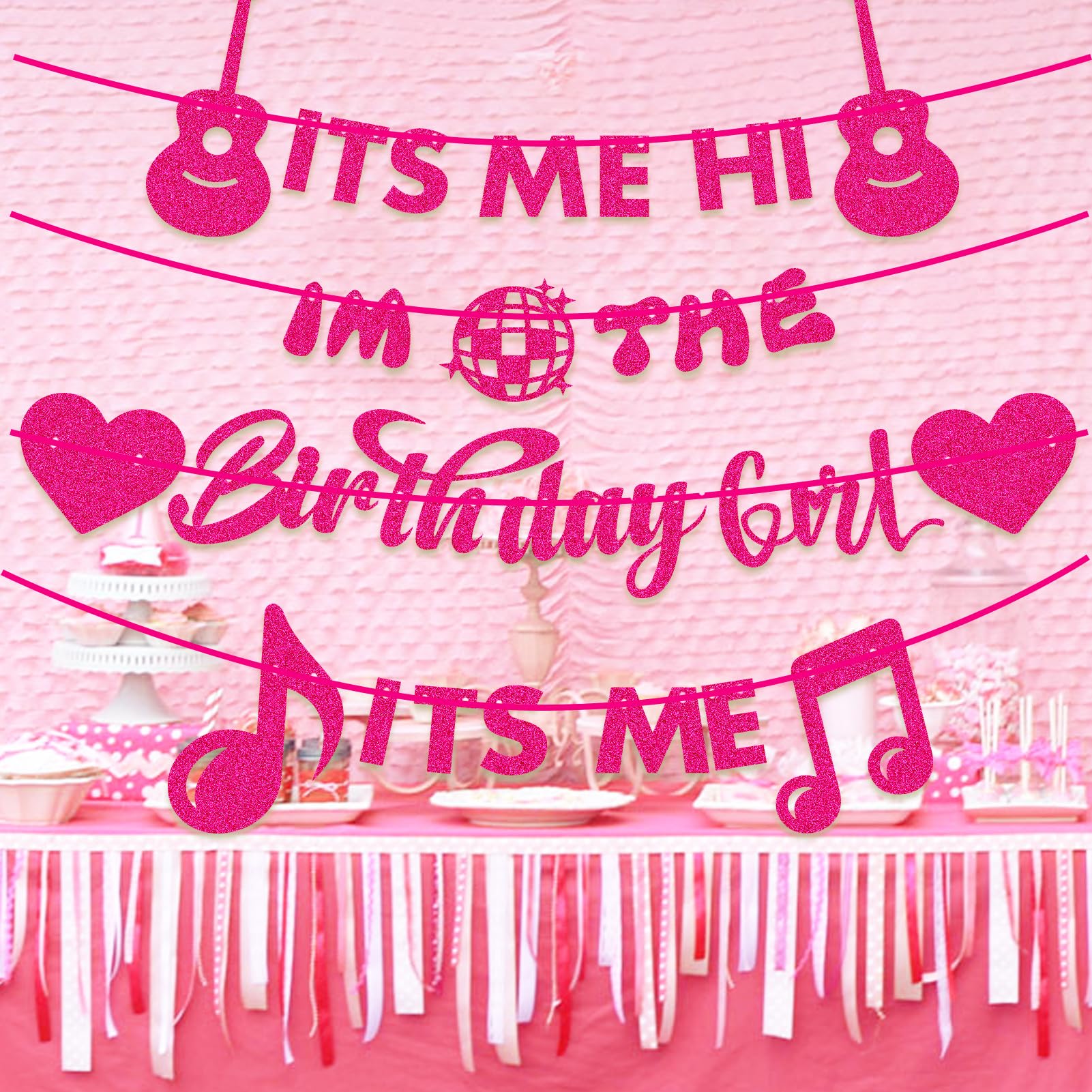 Foto 3 | Decoraciones Para Fiestas De Cumpleaños Palksky Its Me Hi Birthday Girl - Venta Internacional.