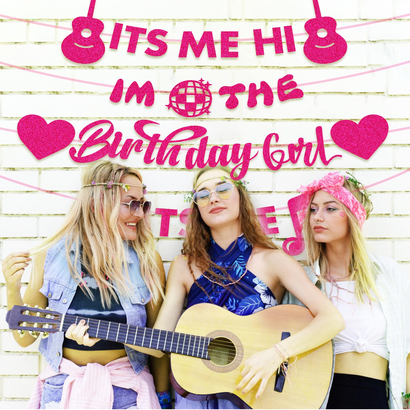 Foto 6 pulgar | Decoraciones Para Fiestas De Cumpleaños Palksky Its Me Hi Birthday Girl - Venta Internacional.