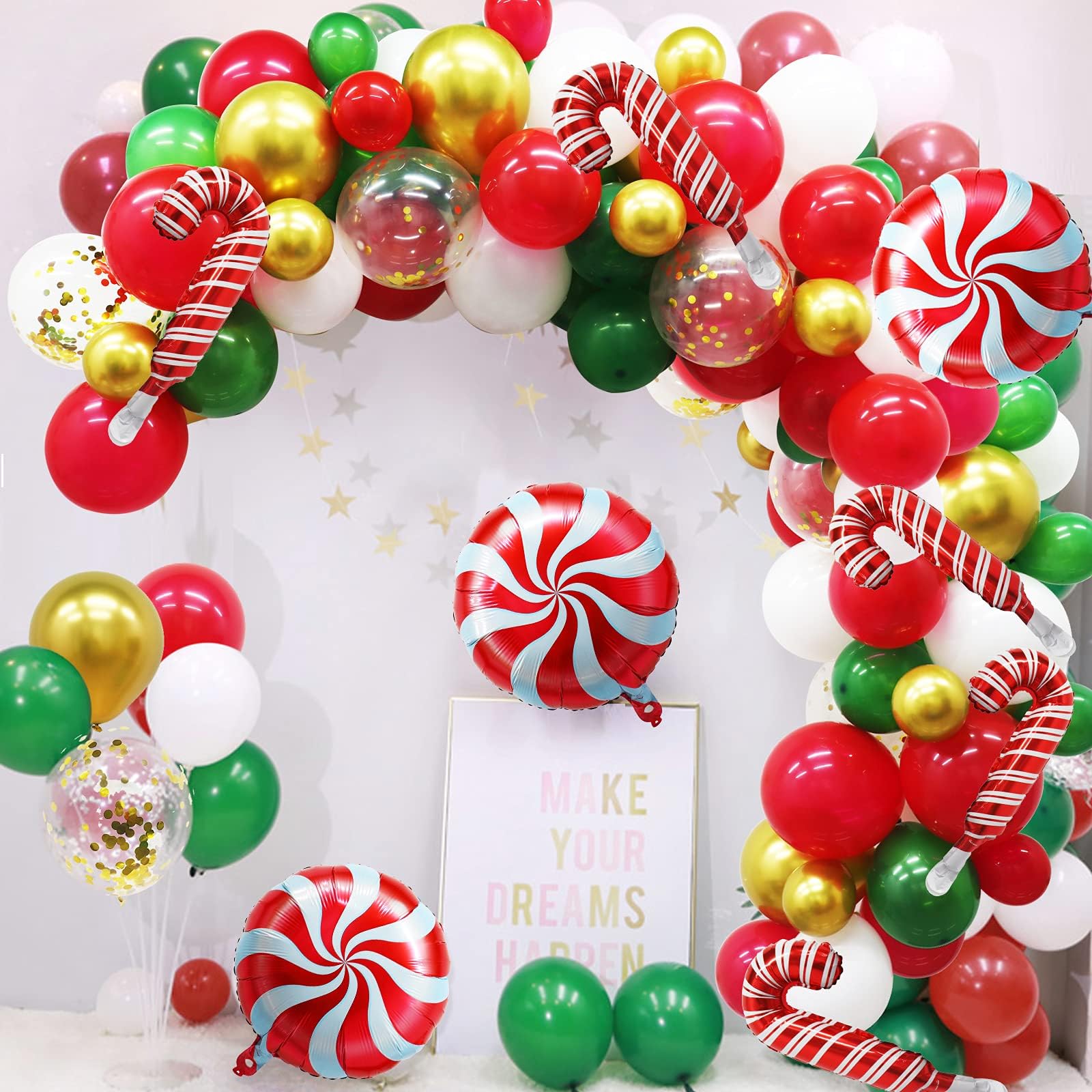 Foto 2 pulgar | Kit De Guirnaldas Con Forma De Arco Con Globos Guasslee Christmas, Paquete De 101 - Venta Internacional.