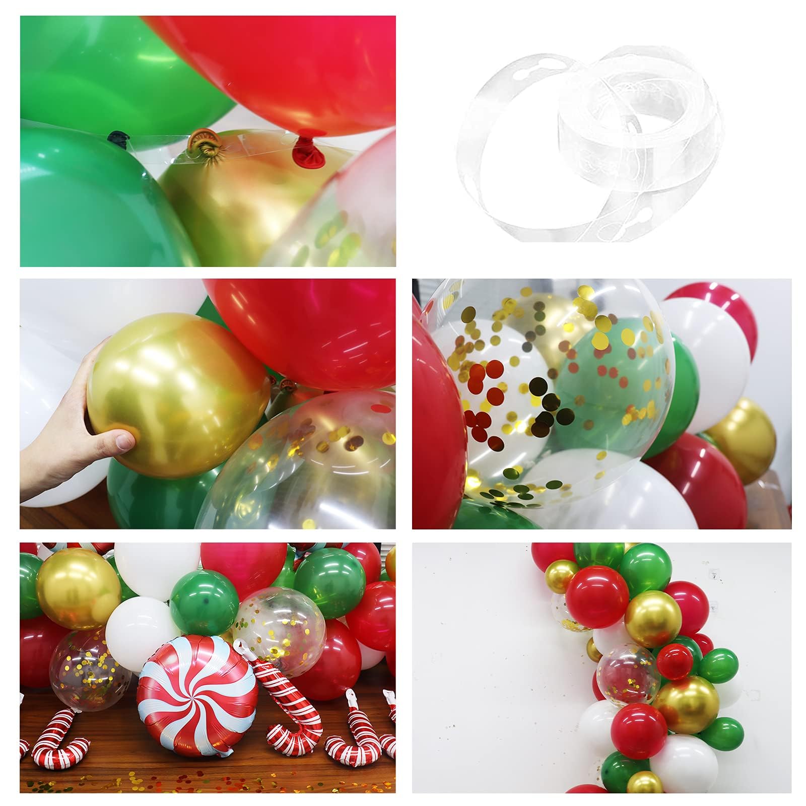 Foto 6 pulgar | Kit De Guirnaldas Con Forma De Arco Con Globos Guasslee Christmas, Paquete De 101 - Venta Internacional.