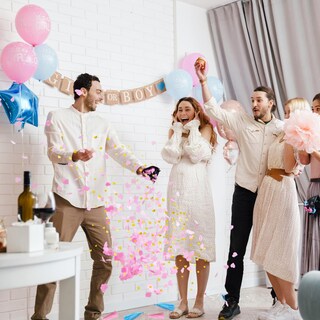 Foto 7 | Kit De Globos Gender Reveal Rubfac, 2 Unidades, 36 Jumbo, Con Confeti - Venta Internacional.