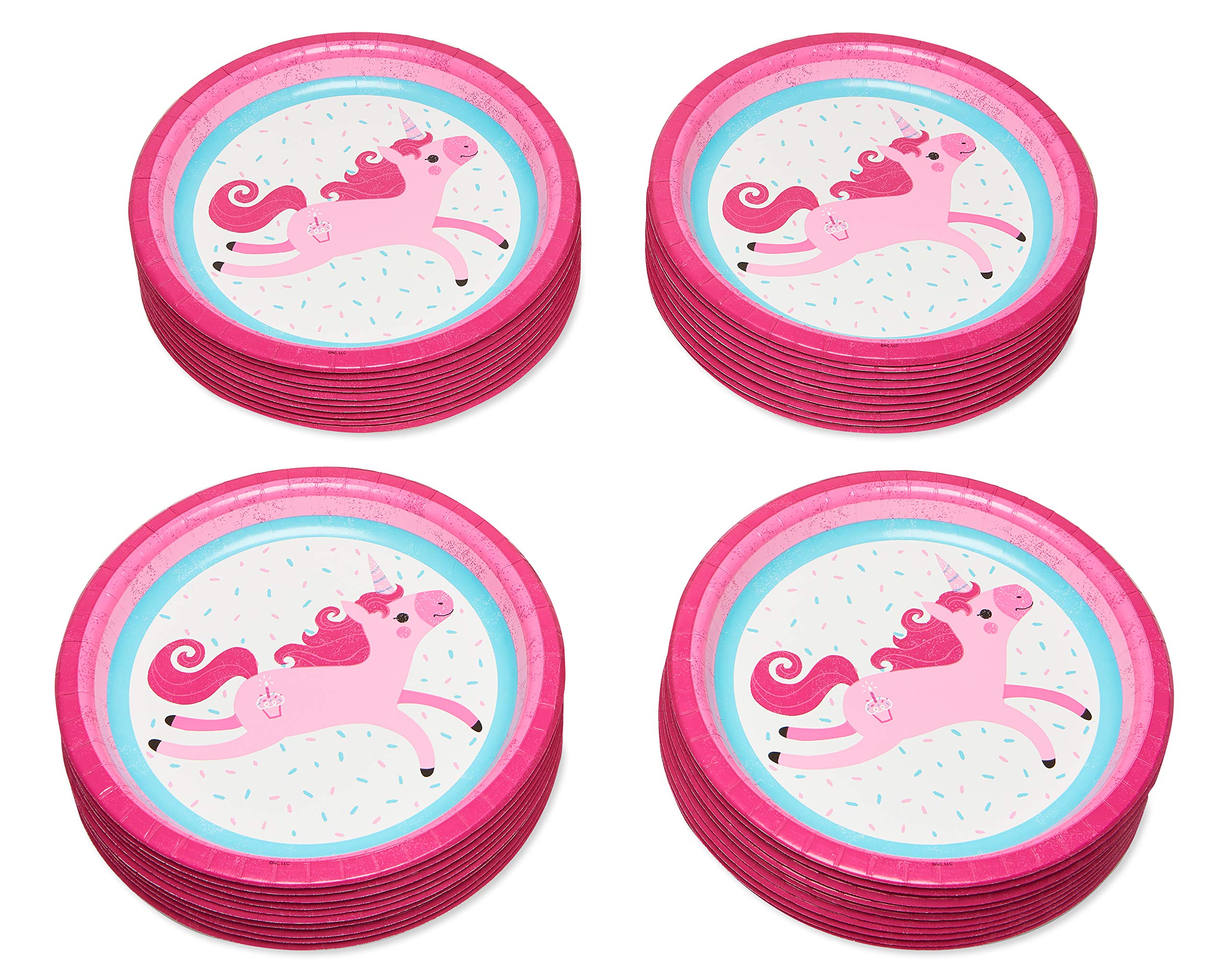 Foto 3 pulgar | Platos Llanos Con Diseño De Unicornio American Greetings, 40 Unidades - Venta Internacional.