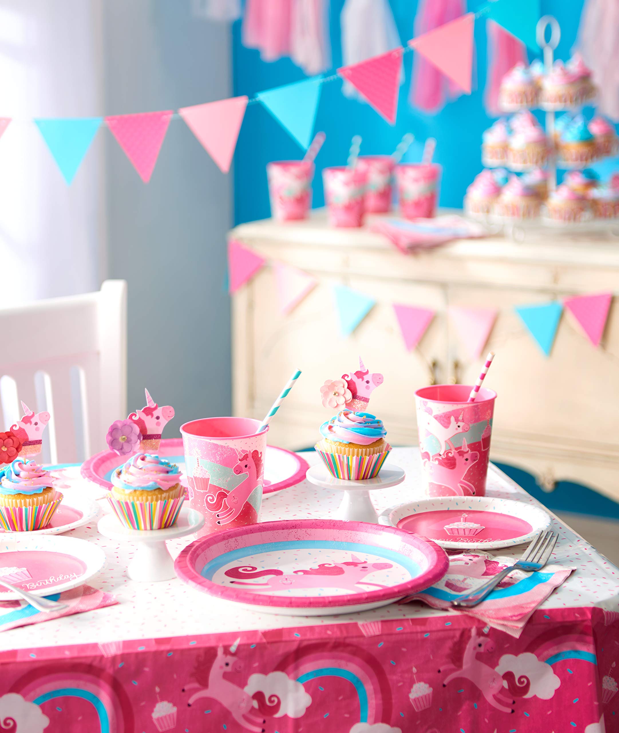 Foto 5 | Platos De Postre Con Diseño De Unicornio American Greetings, Suministros Para Fiestas - Venta Internacional.