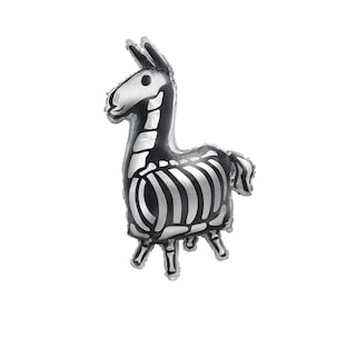 Foto 2 | Globo De Aluminio Único Fortnite Llama Giant, Negro Y Plateado, 35 Cm - Venta Internacional.