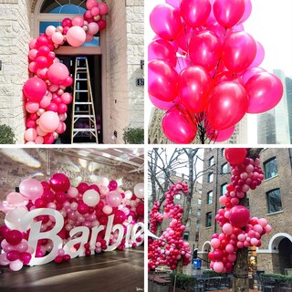 Foto 4 | Globos Partywoo Magenta, 50 Unidades, 30 Cm, Color Rosa Intenso, Para Decoración - Venta Internacional.