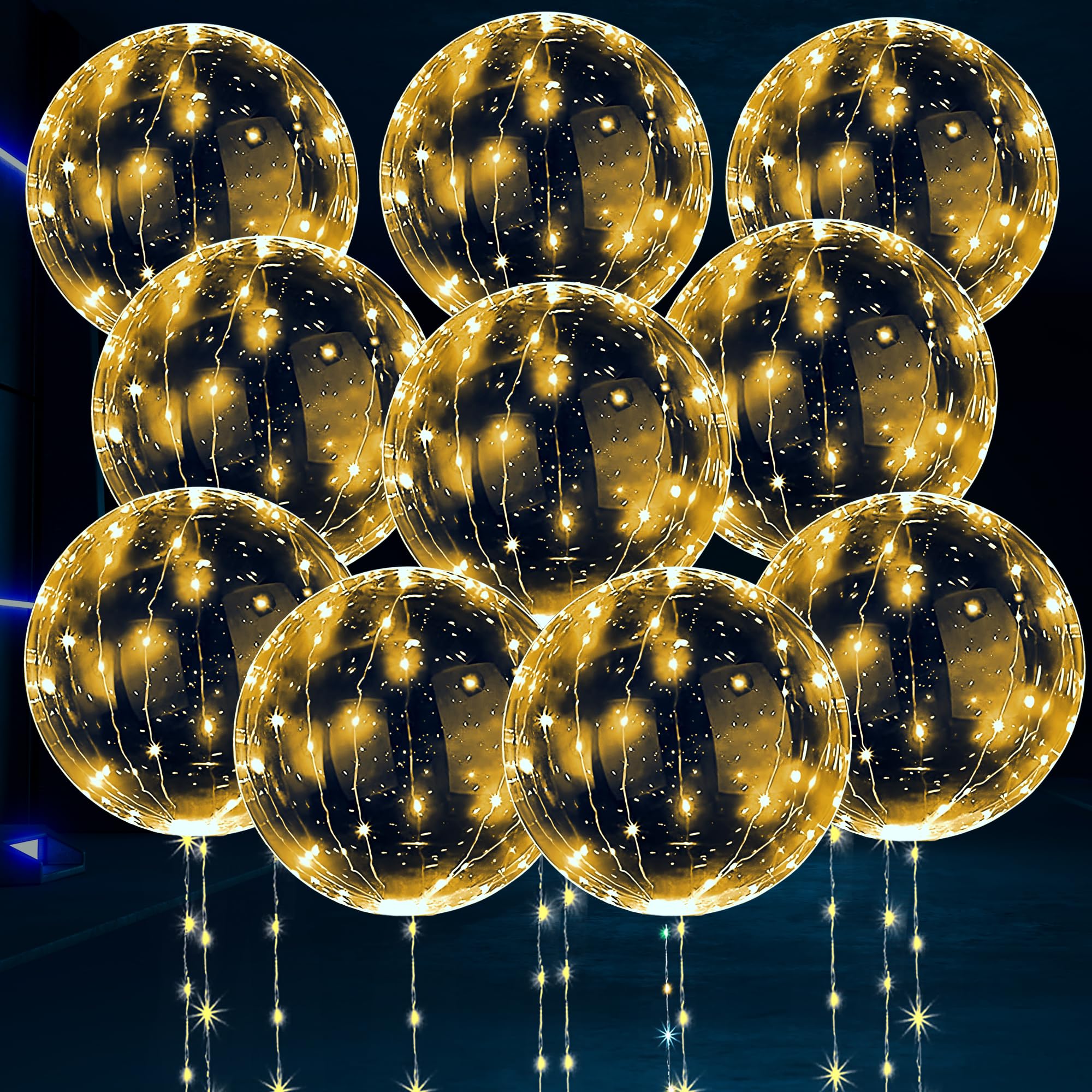 Globos Led Lagarto Iluminados, 10 Unidades, Para Decoración De Fiestas - Venta Internacional.