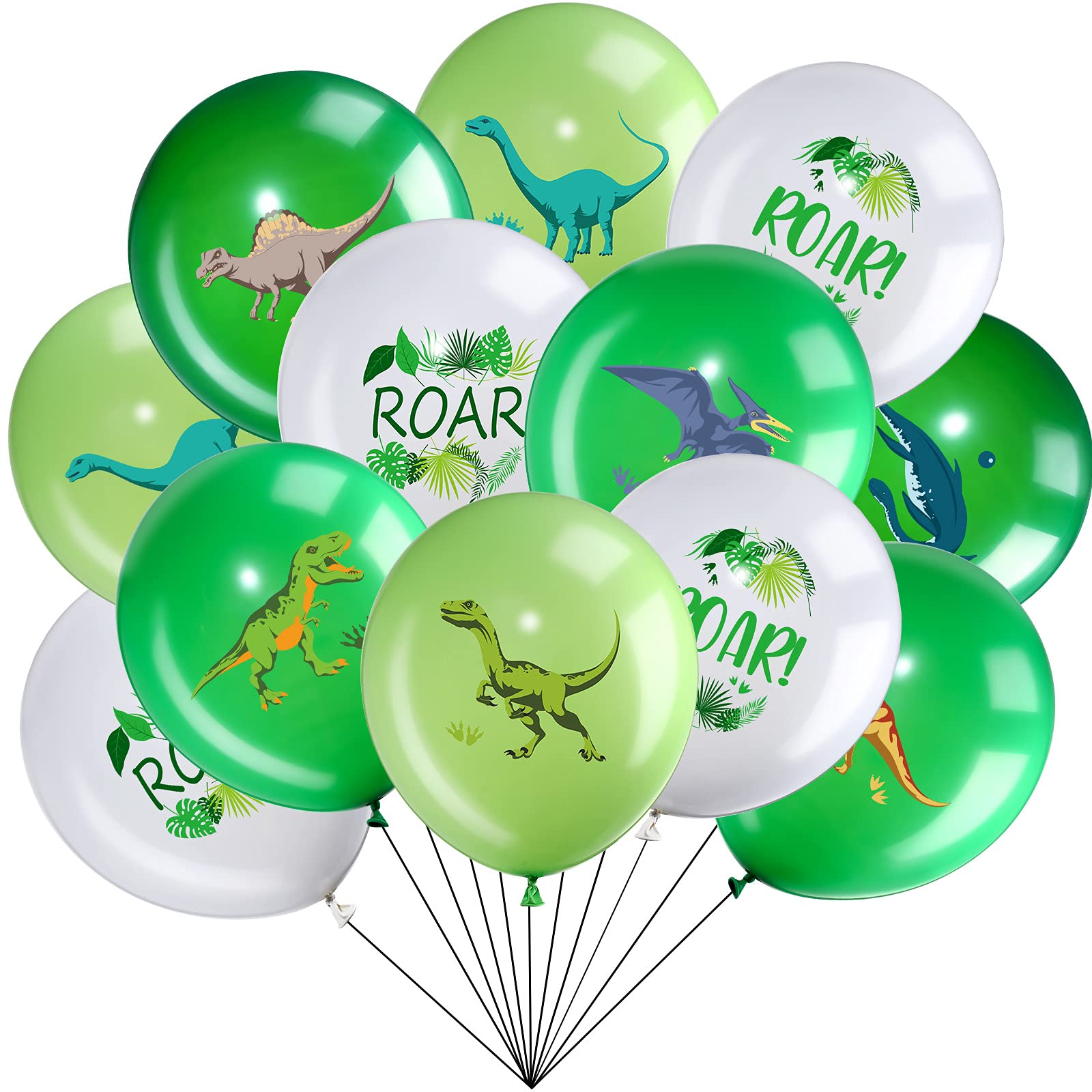 Foto 2 pulgar | Globos De Látex Zomiboo Dinosaur De 12 Pulgadas, 36 Unidades, Para Fiestas - Venta Internacional.