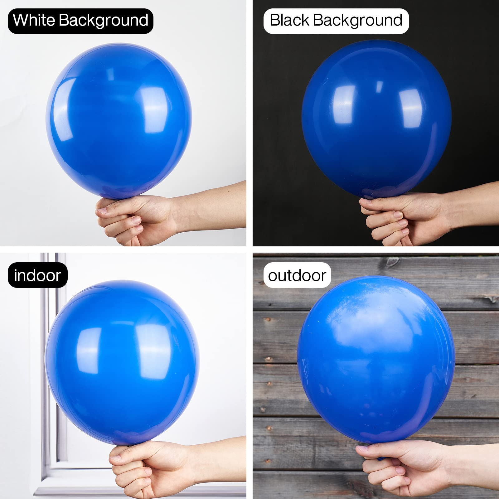 Foto 2 | Globos Partywoo Azul Persa, 50 Unidades, 30 Cm, Látex Azul Oscuro - Venta Internacional.