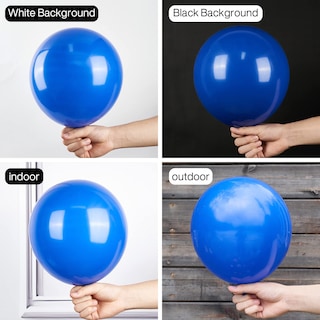 Foto 2 | Globos Partywoo Azul Persa, 50 Unidades, 30 Cm, Látex Azul Oscuro - Venta Internacional.