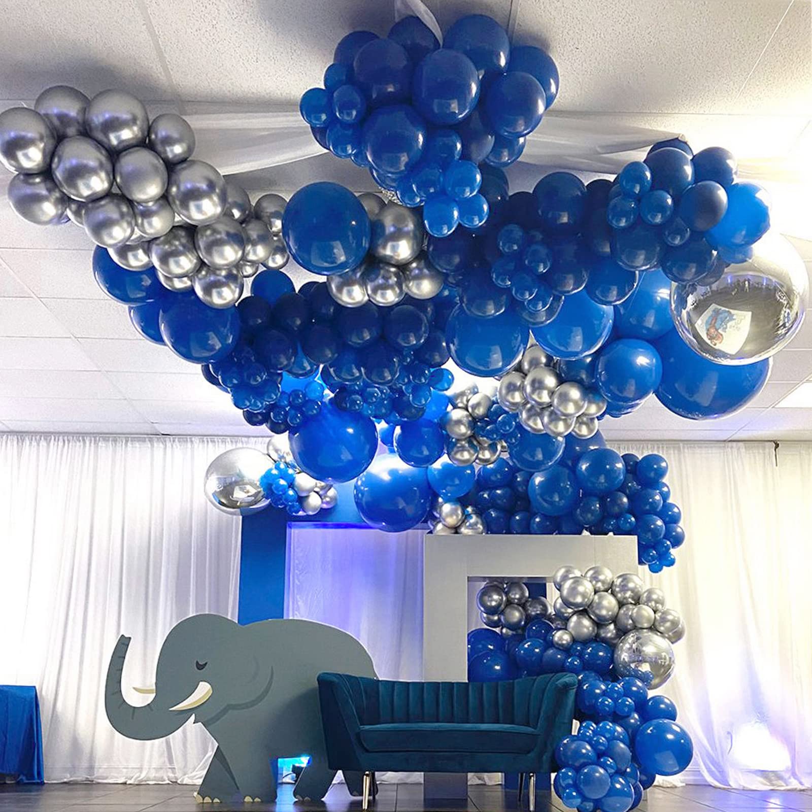 Foto 4 pulgar | Globos Partywoo Azul Persa, 50 Unidades, 30 Cm, Látex Azul Oscuro - Venta Internacional.