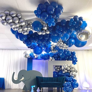 Foto 3 | Globos Partywoo Azul Persa, 50 Unidades, 30 Cm, Látex Azul Oscuro - Venta Internacional.