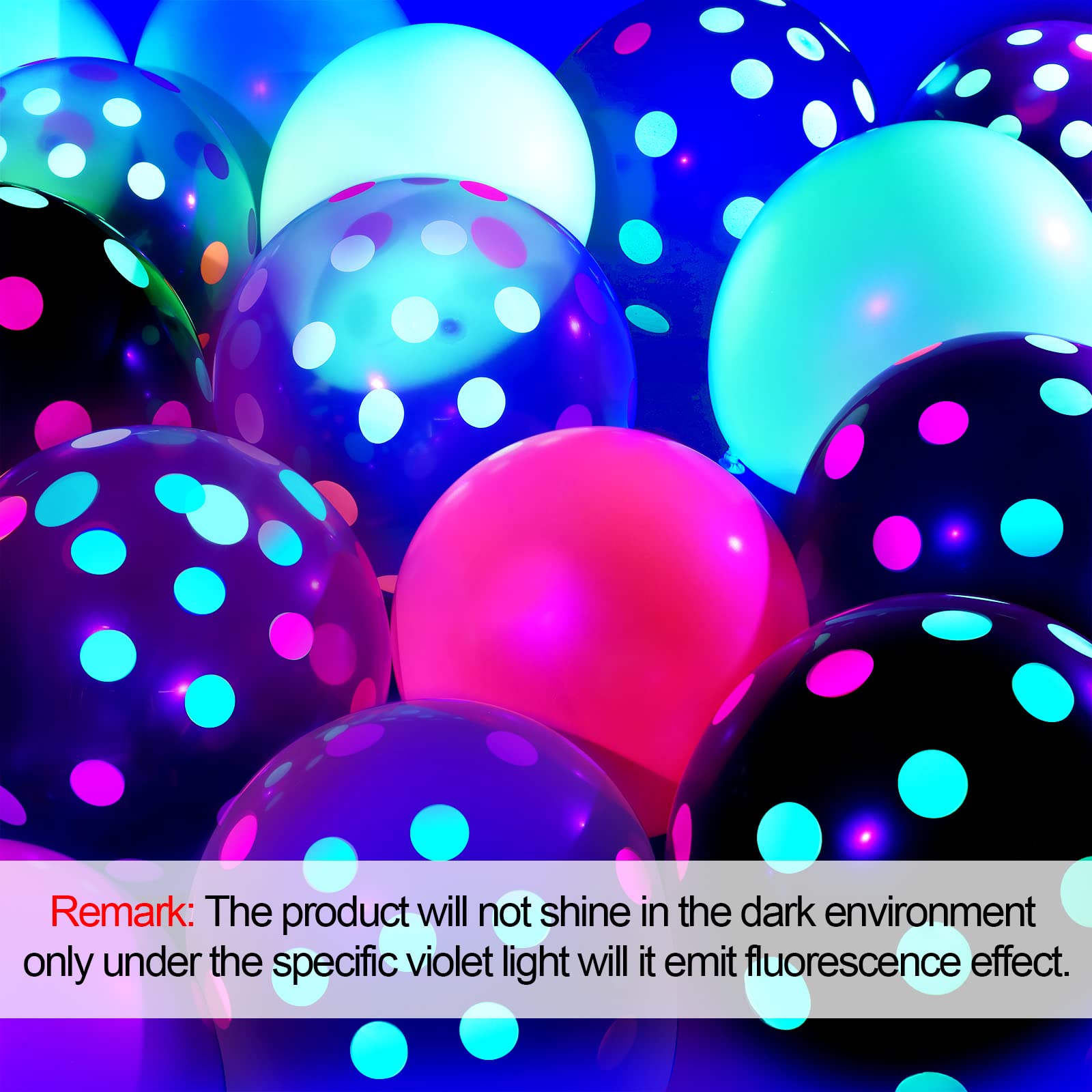 Foto 6 pulgar | Artículos De Fiesta Skylety Glow In The Dark Neon Con Globos - Venta Internacional.