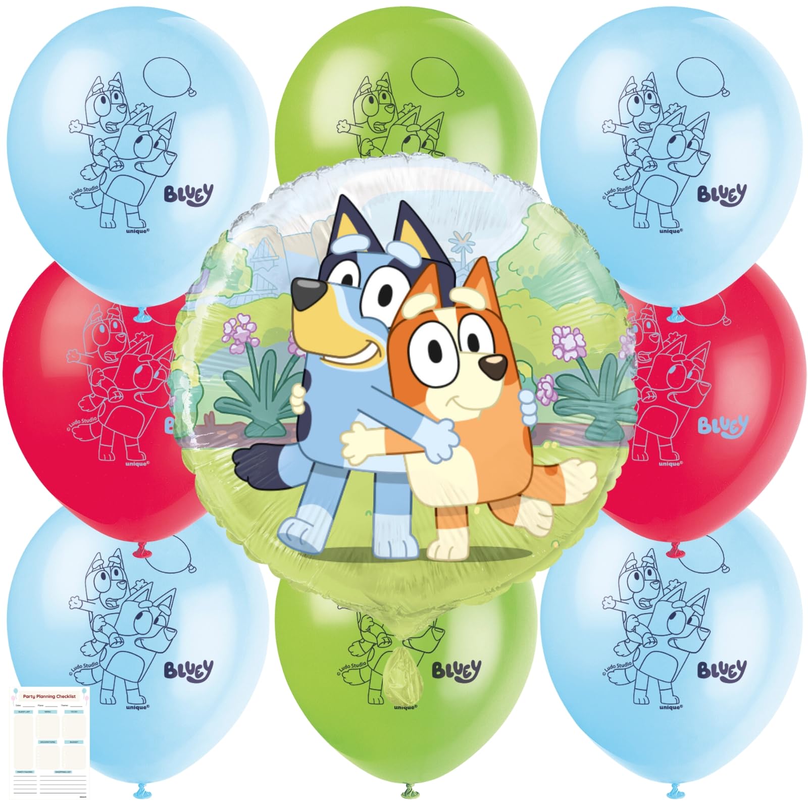 Paquete De Globos Únicos De Látex Y Aluminio Con Temática Azul - Venta Internacional.
