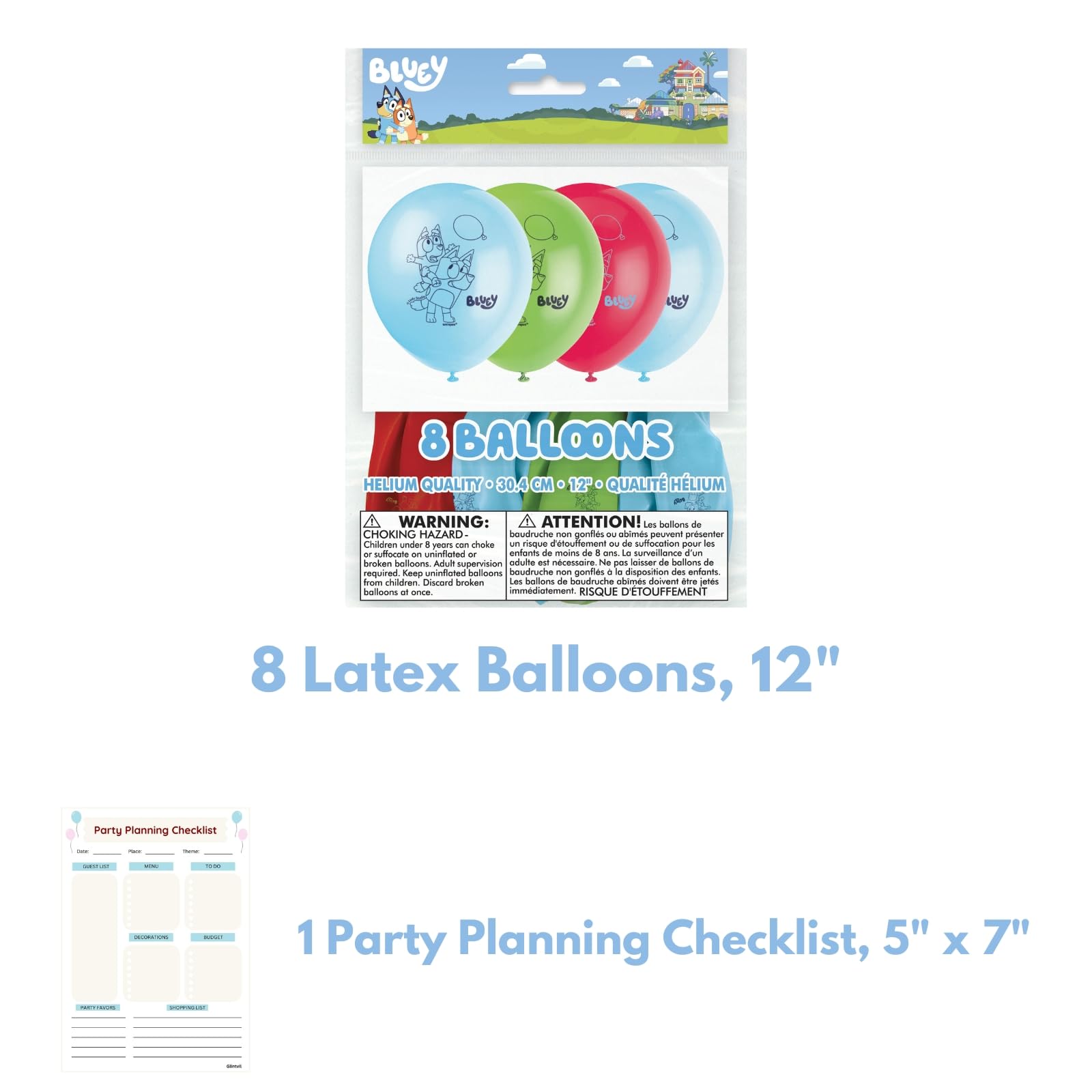 Foto 4 pulgar | Paquete De Globos Únicos De Látex Y Aluminio Con Temática Azul - Venta Internacional.
