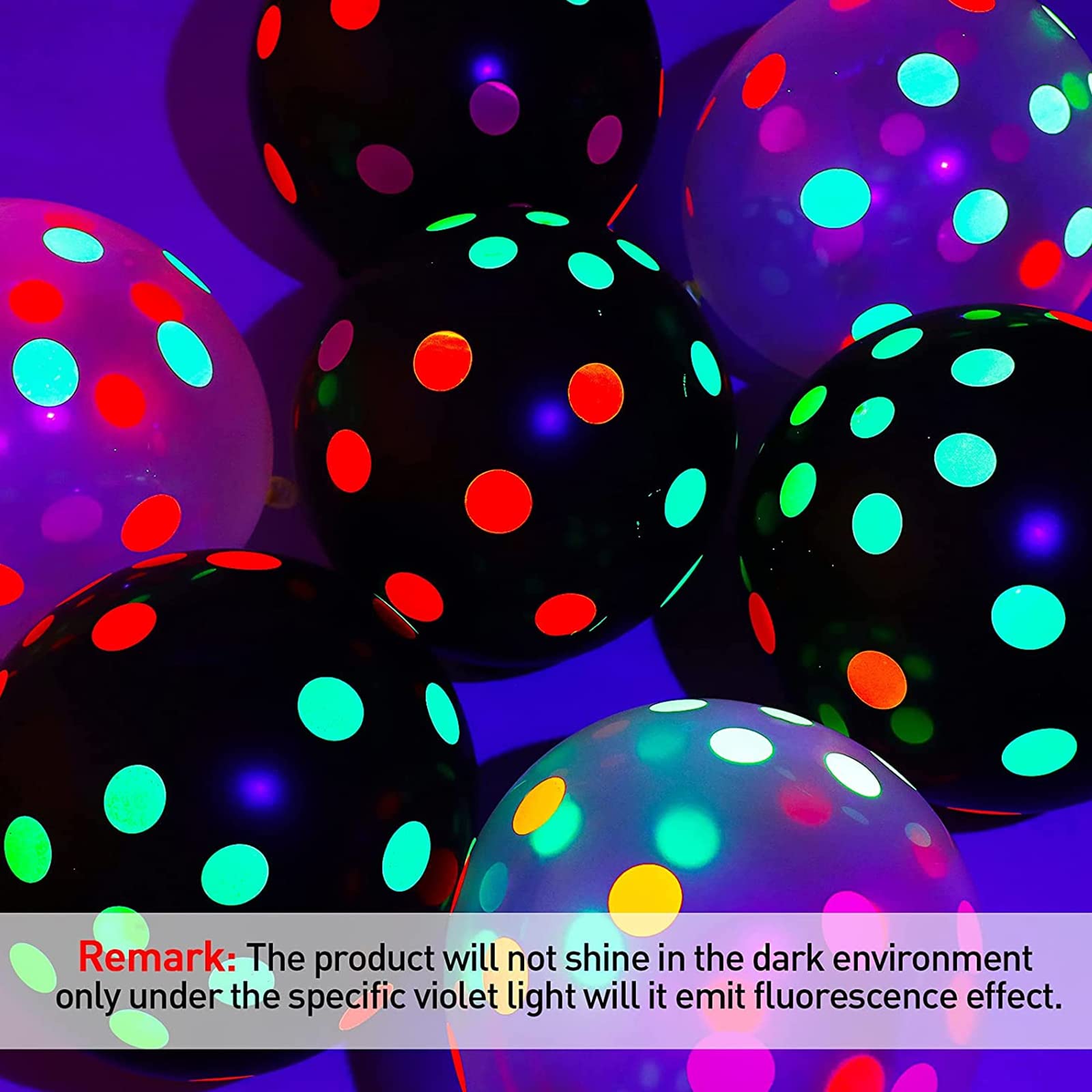 Foto 5 | Artículos De Fiesta Skylety Glow In The Dark Neon Con Globos - Venta Internacional.