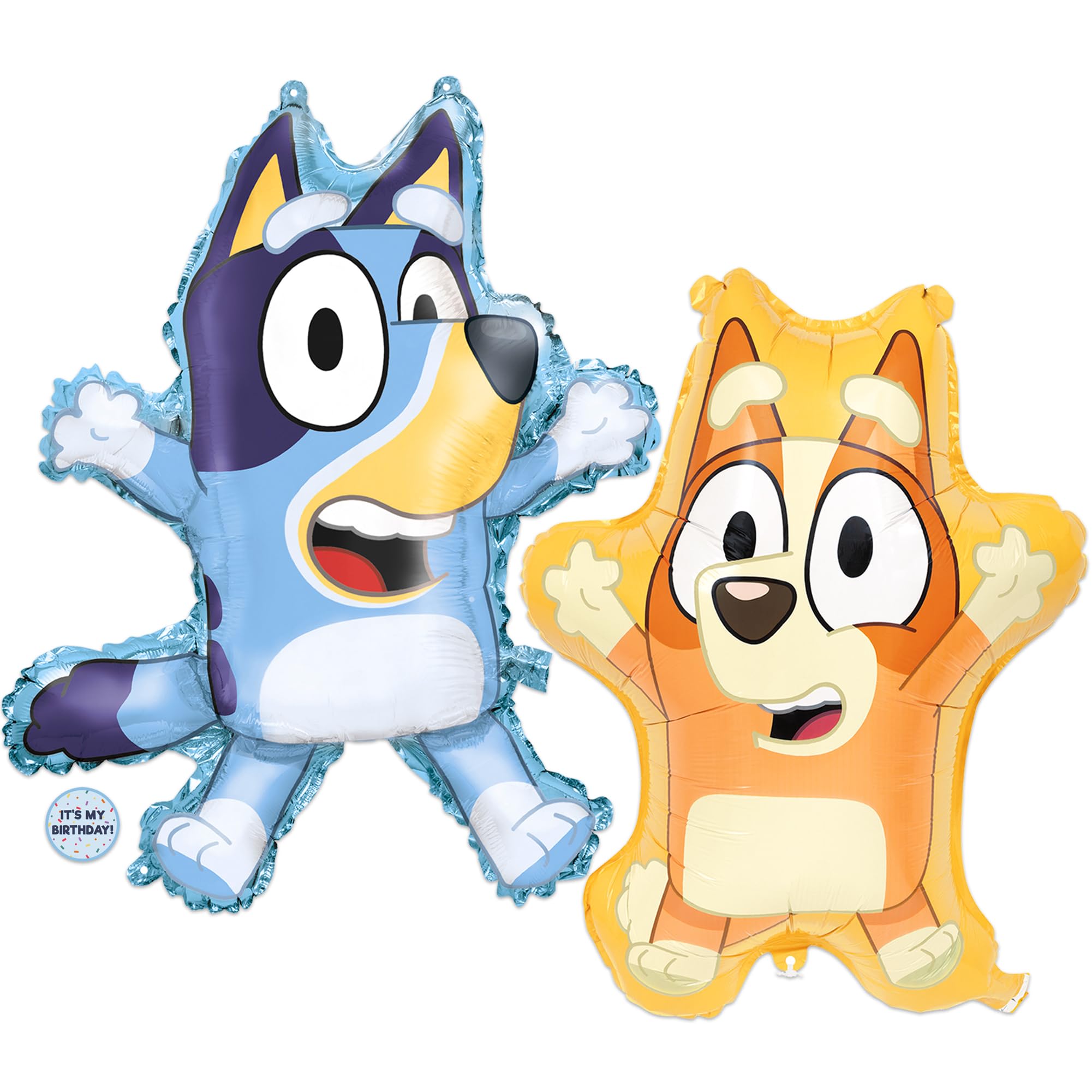 Foto 2 pulgar | Juego De Globos Únicos Para Cumpleaños De Bluey Y Bingo Con Pegatina - Venta Internacional.