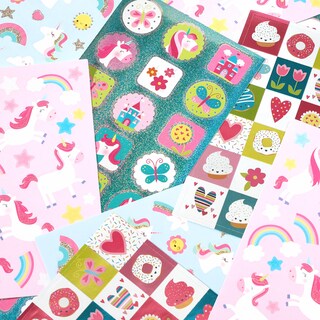 Foto 3 | Pegatinas American Greetings, 392 Unidades, Para Niños, Unicornios - Venta Internacional.