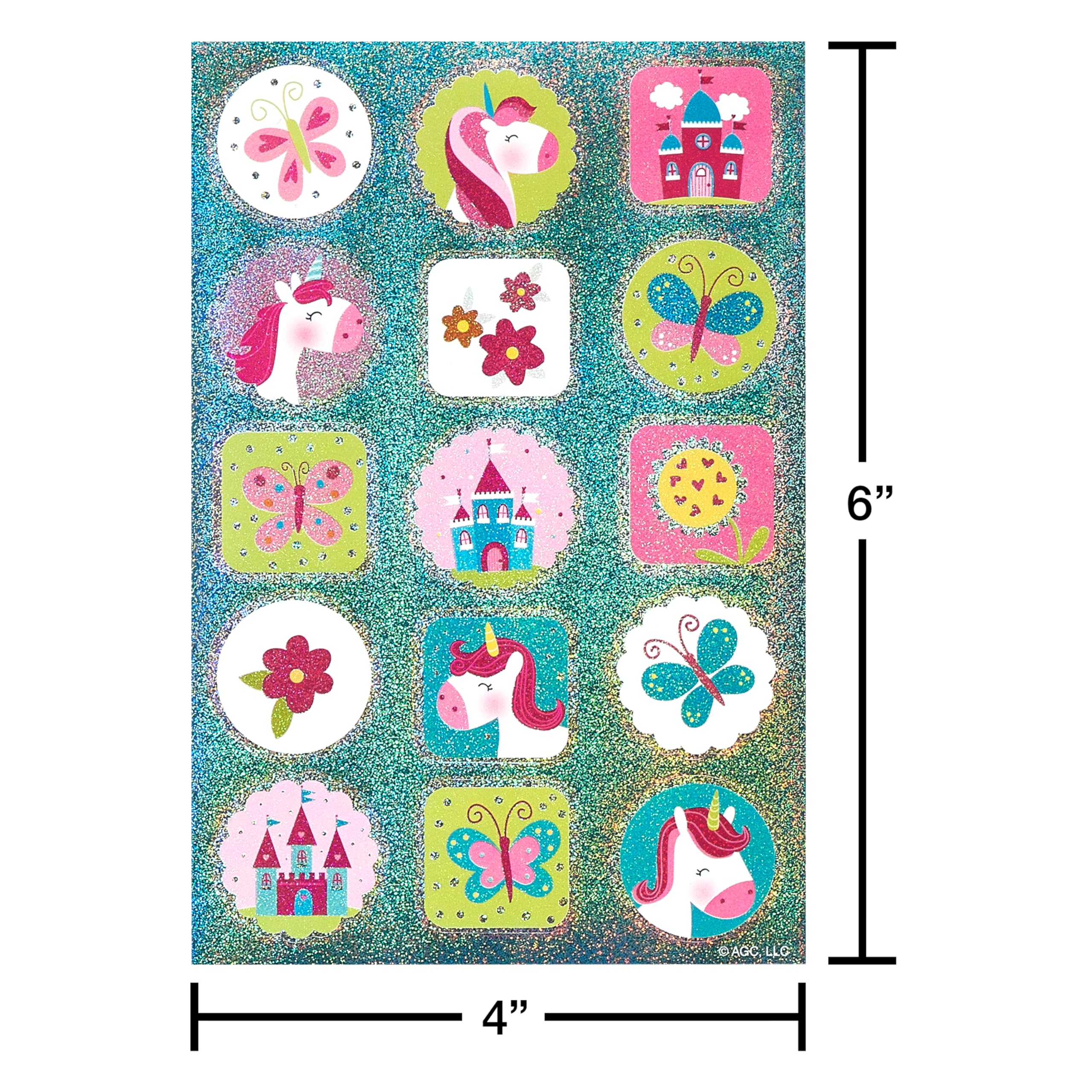 Foto 5 pulgar | Pegatinas American Greetings, 392 Unidades, Para Niños, Unicornios - Venta Internacional.
