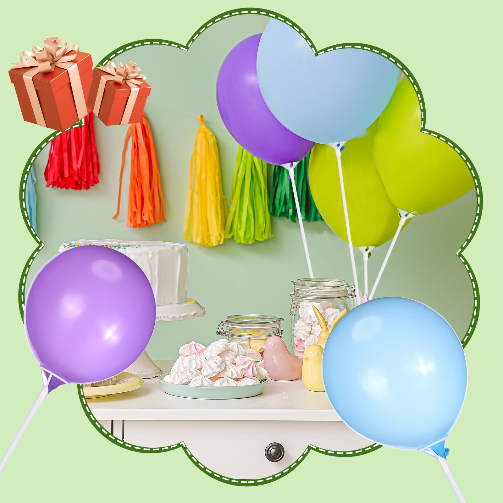 Foto 7 pulgar | Palitos De Plástico Para Globos Con Vasos, 600 Unidades, Para Decoración - Venta Internacional.