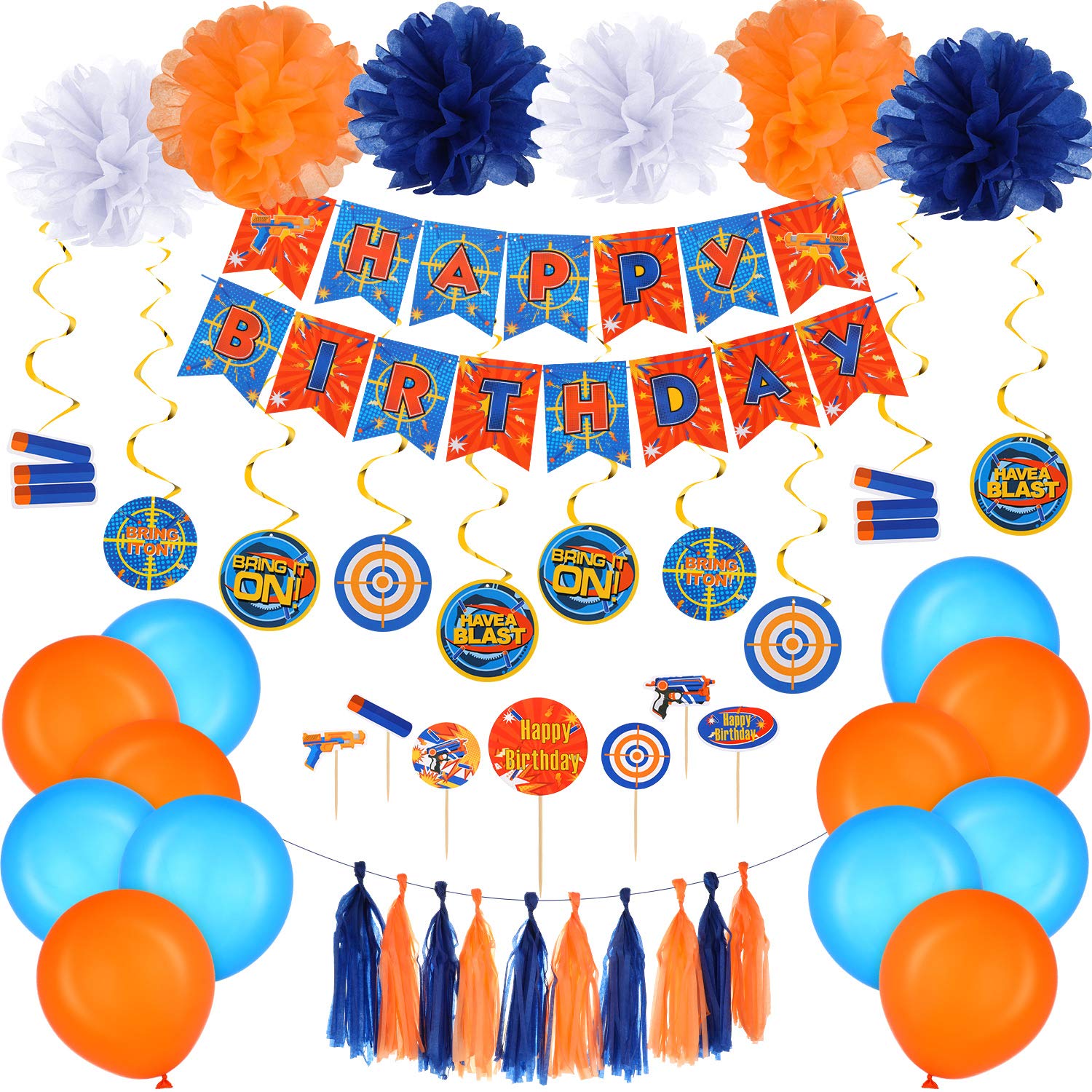 Foto 1 | Suministros Para Fiestas Skylety Dart Battle, 53 Piezas Con Pistola De Dardos - Venta Internacional.