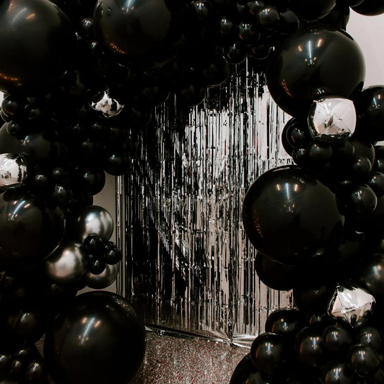 Foto 6 | Balloon Partywoo Black, 120 Unidades, Negro Mate, Diferentes Tamaños - Venta Internacional.