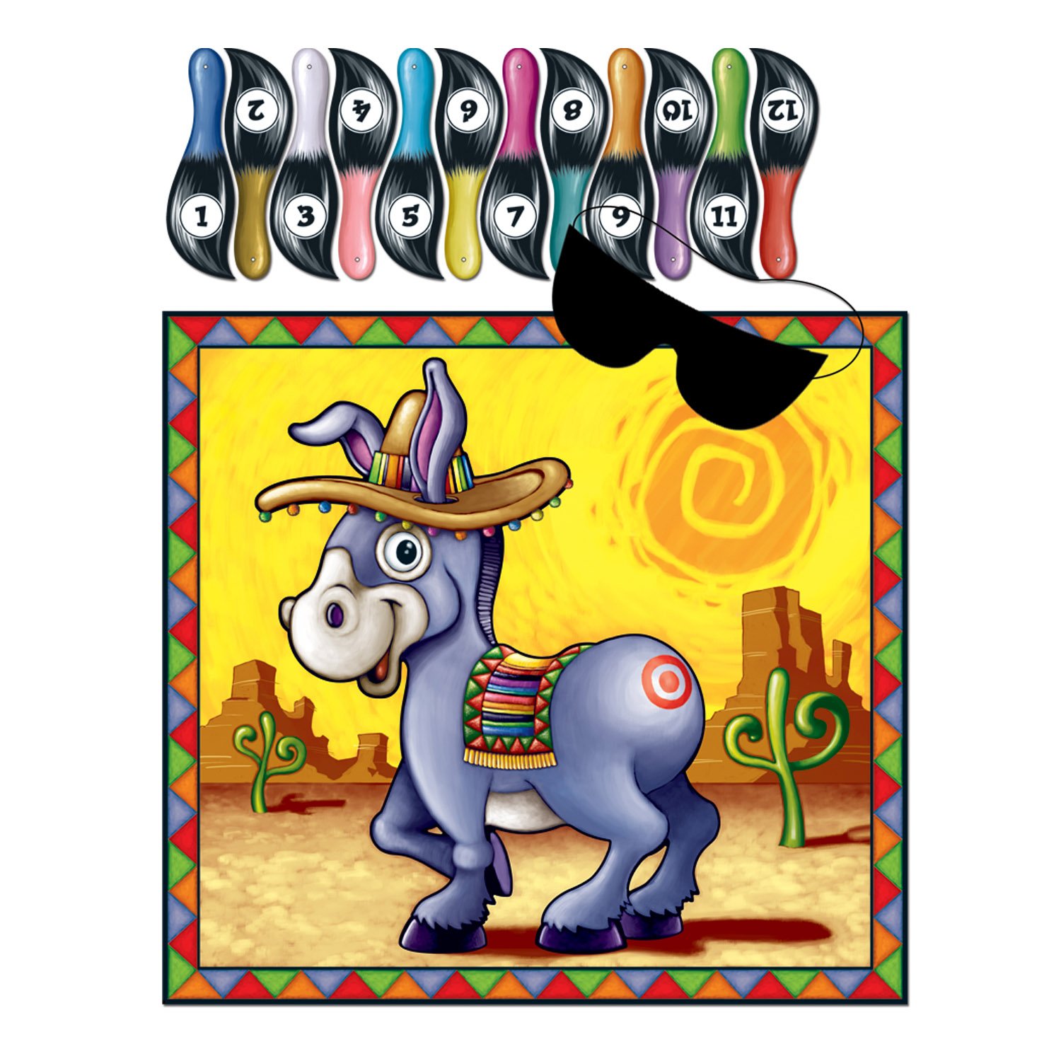 Foto 2 pulgar | Juego Party Accessory Beistle Donkey Con Máscara Y 12 Colas - Venta Internacional.